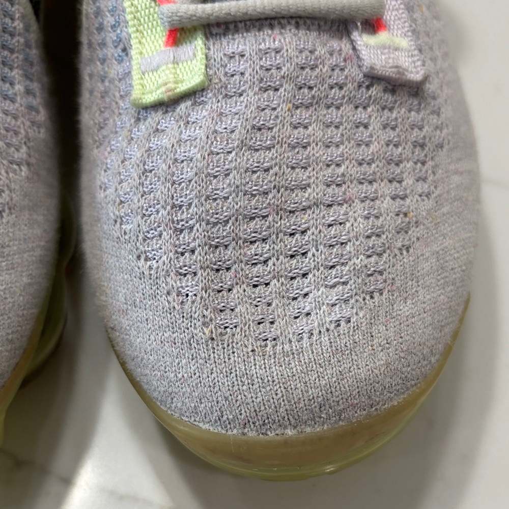 Nike Lavender and Lime Women's VaporMax Knit Sneakers - Picture 4 of 15